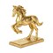Contemporary Home Living Golden Rearing Horse Tabletop Decoration - 7.25"